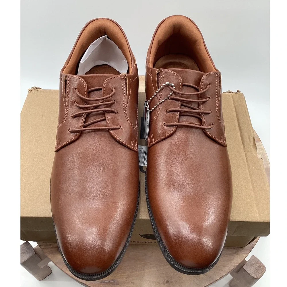 Marc Joseph New York State Street Cognac Hands Free Slip On Derby Shoes Mens 9 w